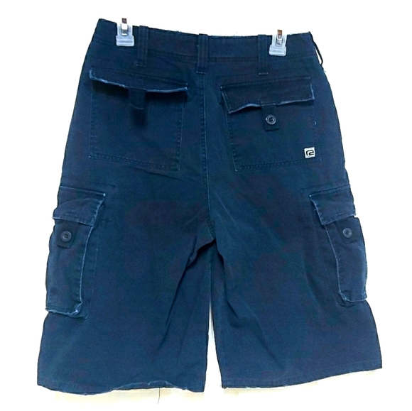 Men's Navy Cargo Shorts - Picture 2 of 7